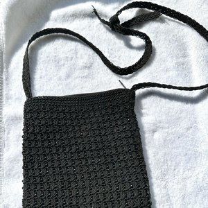 Small 8 x 7" Black Handbag Shoulder Purse